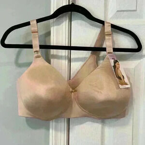 Vanity Fair 40D Full Coverage Bra Beauty Back Smoother Wire free NWT Cream Nude